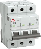 Выключатель автоматический EKF Averes AV-6 3п 16А B 6кА